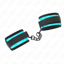 KINK - BLACK-BLUE ADJUSTABLE WRISTBANDS 18-32 CM X 5 CM