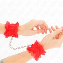 KINK - RED LACE ELASTIC WRISTBANDS