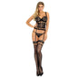 Comprar LIVCO Corsetti Fashion Meithem Corsé Y Tanga Negro L XL – Diseño Seductor Para Resaltar Tu Figura-Noxtic