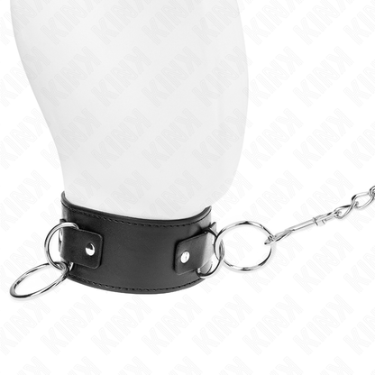 KINK - COLLAR WITH LEASH 65 CM 3 RINGS MODEL 2 ADJUSTABLE 36-43 CM X 5 CM