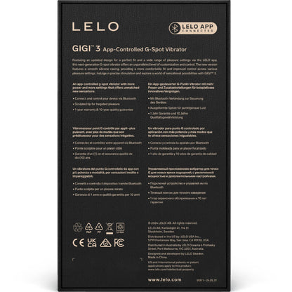 Comprar LELO GIGI 3 Vibrador Punto G Rosa – Diseño Recargable Con Estimulación Perfecta-Noxtic
