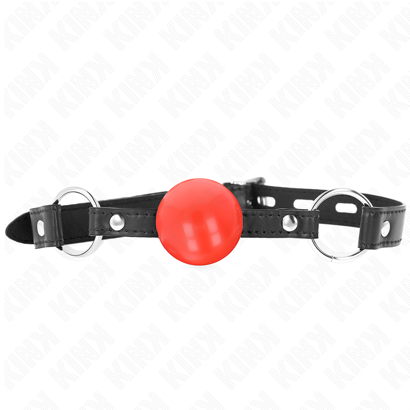 KINK Mordaza De Bola 4 Cm TPE Rojo – Control Efectivo Con Diseño Seductor