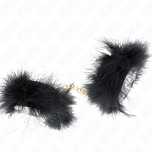 Comprar KINK Esposas De Plumas Negras Con Cadena Dorada – Diseño Elegante Para Experiencias Únicas-Noxtic