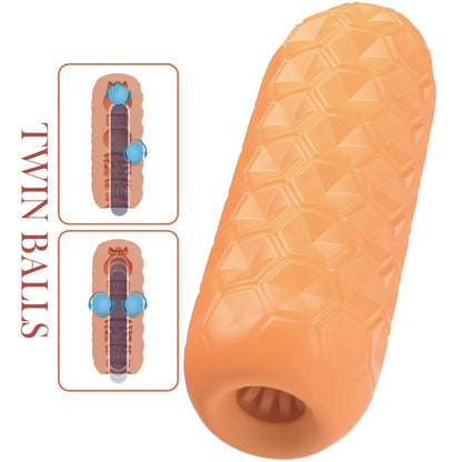 Comprar PRETTY LOVE Twin Balls Naranja – Masajeador Con Diseño Ergonómico Para Placer Sensacional-Noxtic