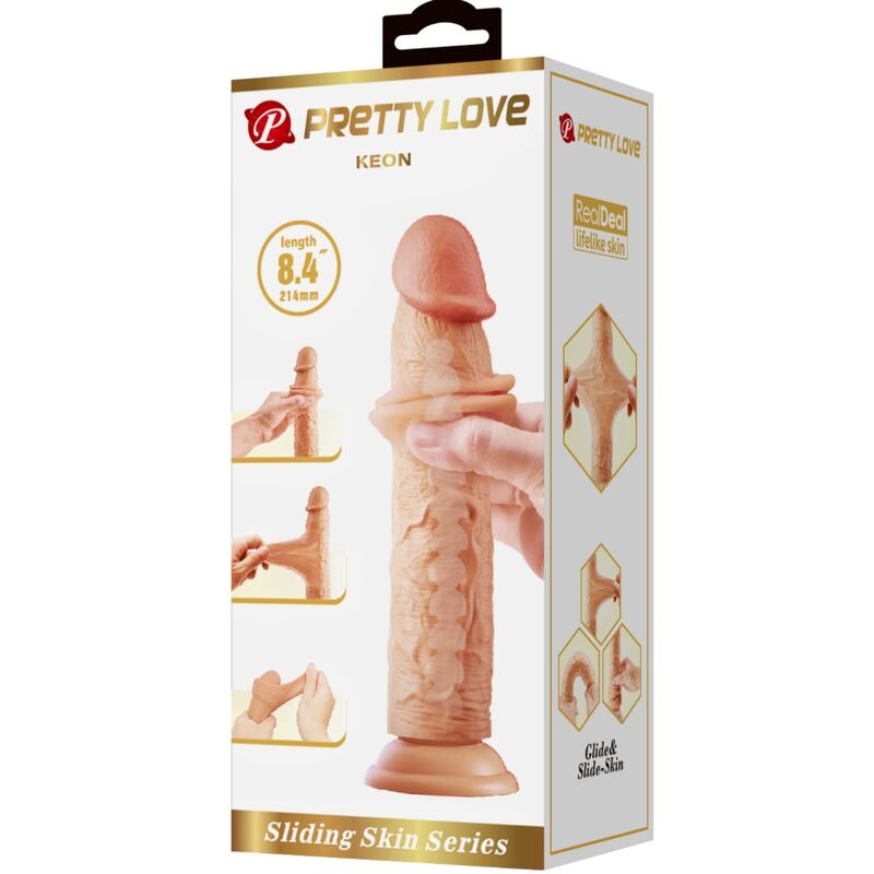PRETTY LOVE Keon Dildo Realistico 21 CM – Design Naturale per un'Esperienza Autentica