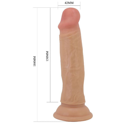 PRETTY LOVE Quentin Dildo Realista 18 Cm Natural – Diseño Detallado Para Experiencia Sensorial Auténtica