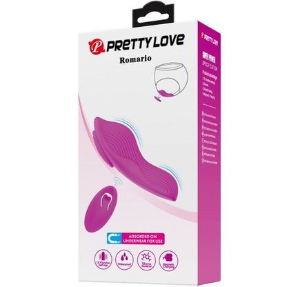Pretty Love Romario Rosa – Stimolatore discreto telecomandato per un piacere intenso