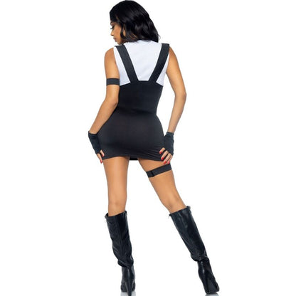 Costume da agente SWAT sexy nero LEG AVENUE M/L – Design accattivante per feste a tema e Halloween