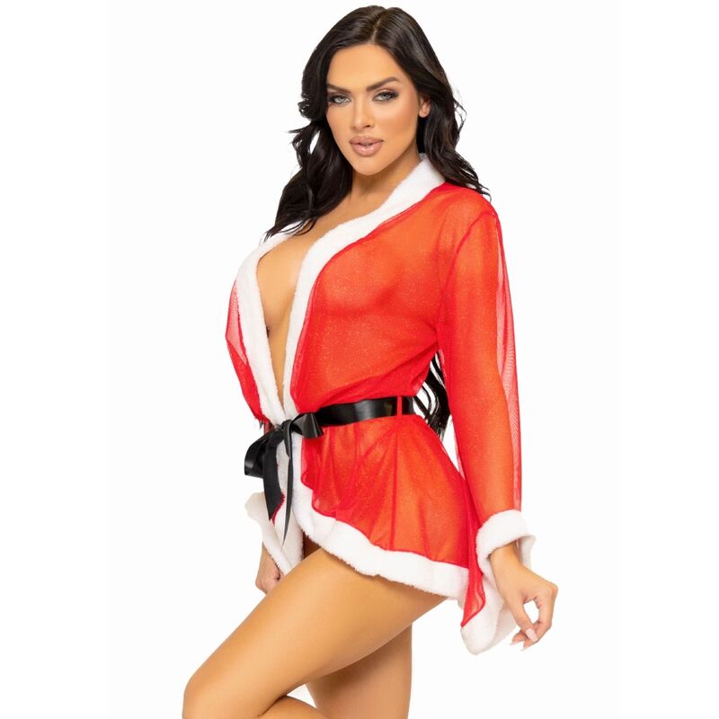 LEG AVENUE - DISFRAZ PICARDÍAS NAVIDEÑO SEXY SANTA ROJO M/L-LEG AVENUE COSTUMES-Noxtic