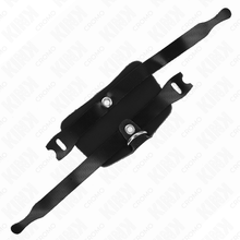 KINK - LEATHER COCK RING WITH ADJUSTABLE HOOK CLOSURE