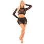Comprar Leg Avenue Conjunto Top Y Falda Con Brillantes Negro – Moda Moderna Para Estilo Único Y Confianza-Noxtic