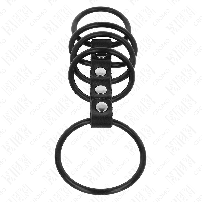 Comprar KINK Anillos Silicona Conectados Por Cuero – Diseño Elegante Para Mayor Control Y Comodidad-Noxtic