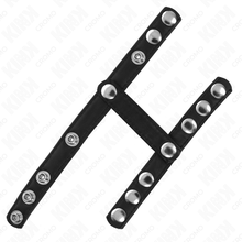 KINK - PENIS RING WITH 3 ADJUSTABLE BALL DIVIDER STRAPS