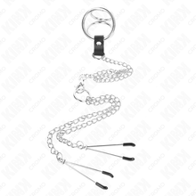 Comprar KINK Anillo Triple Metal Cromado – Diseño Elegante Con Pinzas Ajustables Para Estimulación Sensitiva-Noxtic