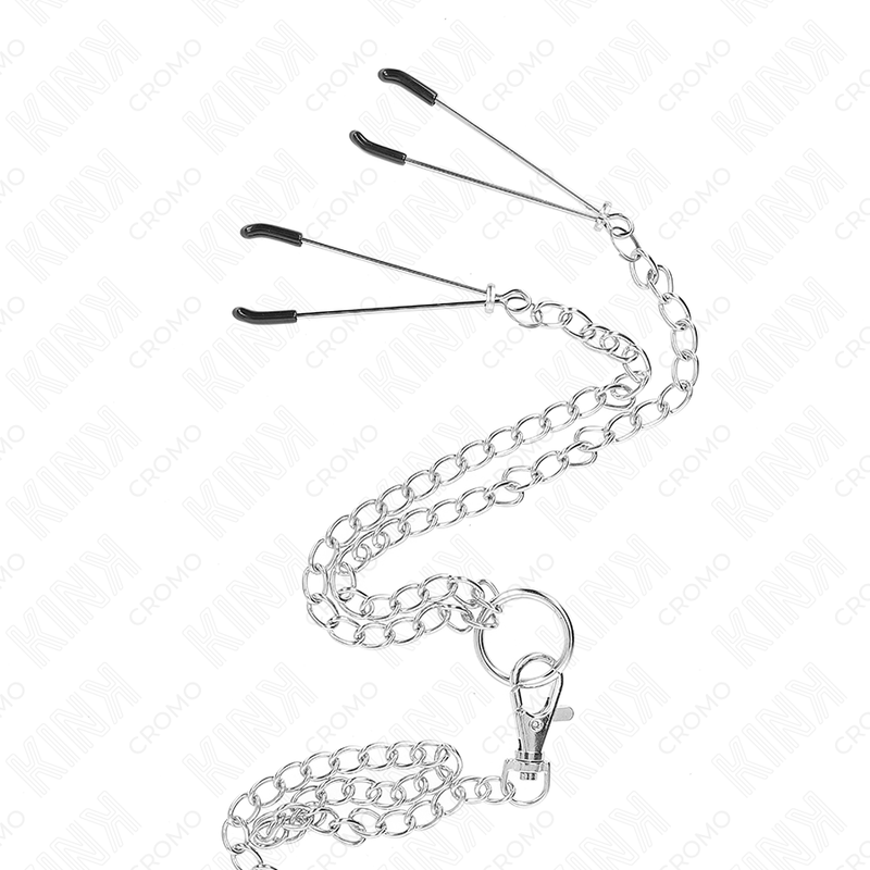 Comprar KINK Anillo Triple Metal Cromado – Diseño Elegante Con Pinzas Ajustables Para Estimulación Sensitiva-Noxtic