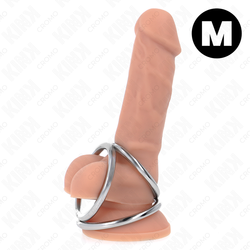 Comprar KINK Anillo Triple Metal Cromado – Estimulación Intensa Con Diseño Elegante-Noxtic