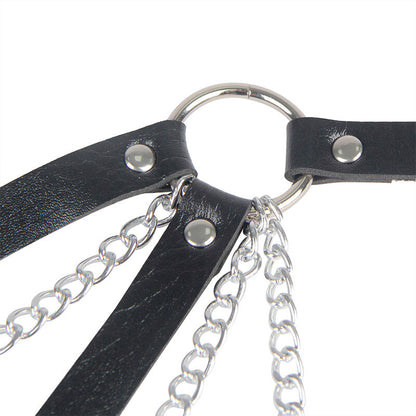 SUBBLIME Cinturón De Bondage Punk Hebilla Metal Negro Talla Única – Diseño Elegante Para Estilo Alternativo