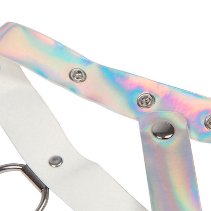 SUBBLIME Arnés De Pecho Con Anillos Y Cadenas Plata – Diseño Elegante Para Libertad Sensorial