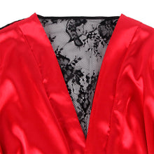 Comprar SUBBLIME Camisón De Encaje Rojo Y Negro – Lencería Sofisticada Para Resaltar Tu Feminidad-Noxtic