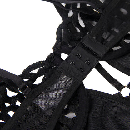 SUBBLIME Body Sexy De Encaje Negro S/M – Lencería Elegante Que Realza La Silueta