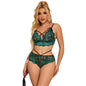 SUBBLIME 954093 Reggiseno e slip in pizzo verde L/XL – Lingerie elegante dal design seducente
