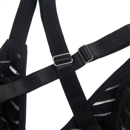 SUBBLIME Body con Reggiseno Nero Chiaro L XL – Lingerie dal Design Elegante per Esaltare la Silhouette