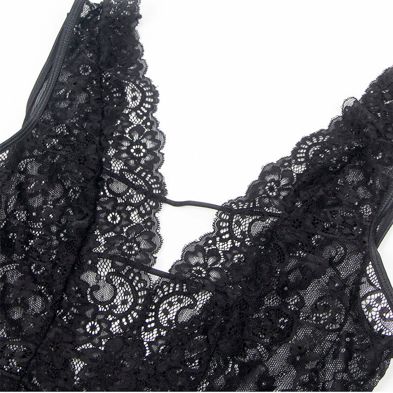 Comprar SUBBLIME Body Sexy Con Ligueros Negro L/XL – Lencería Elegante Para Sentirse Irresistible-Noxtic