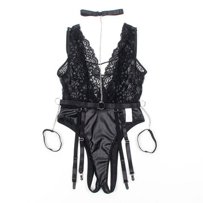 Comprar SUBBLIME Body Sexy Con Ligueros Negro L/XL – Lencería Elegante Para Sentirse Irresistible-Noxtic