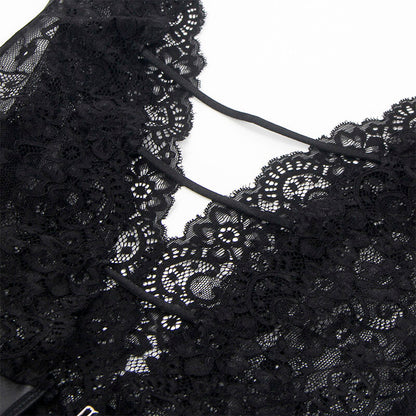 SUBBLIME Body Sexy con Reggicalze Nero L/XL – Lingerie Elegante per Sentirsi Irresistibili