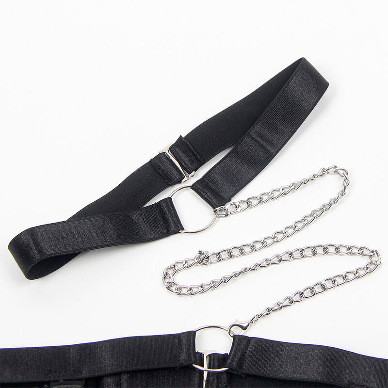 Comprar SUBBLIME Body Sexy Con Ligueros Negro L/XL – Lencería Elegante Para Sentirse Irresistible-Noxtic