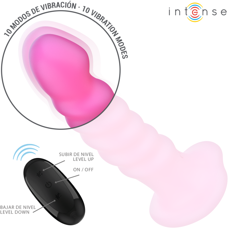 INTENSE Cindy Vibrador Talla L – Diseño Espiralado Con 10 Modos De Vibración