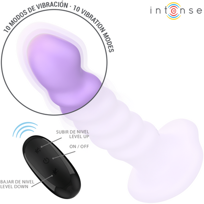 INTENSE Brenda Vibrador Talla M – Diseño Ergonómico En Espiral Con 10 Modos De Vibración