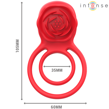 Stimolatore Intenso Gail Rose 10 Vibrazioni Rosso – Stimolatore con Telecomando per un Piacere Personalizzato