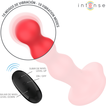 Vibratore a ventosa Cody INTENSE rosso – Design estetico con telecomando per un piacere personalizzato