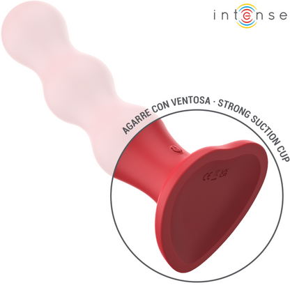 Vibratore a ventosa Cody INTENSE rosso – Design estetico con telecomando per un piacere personalizzato