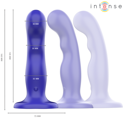 INTENSE Shorty Vibrador Azul – Diseño Ergonómico Con Control Remoto Y Potente Vibración