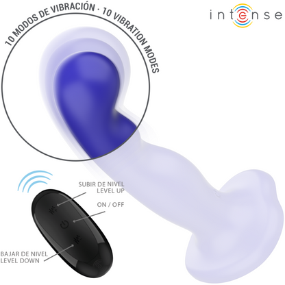 INTENSE Shorty Vibrador Azul – Diseño Ergonómico Con Control Remoto Y Potente Vibración