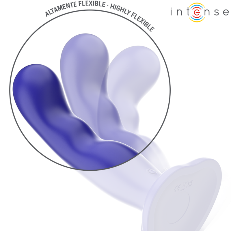 INTENSE Shorty Vibrador Azul – Diseño Ergonómico Con Control Remoto Y Potente Vibración