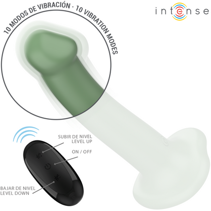 Vibratore INTENSE Becca Green – Vibratore con telecomando e 10 modalità di vibrazione