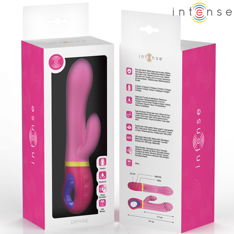 Vibratore Intense Daphne Rabbit Rosa – Giocattolo Erotico dal Design Sofisticato per il Piacere Intimo