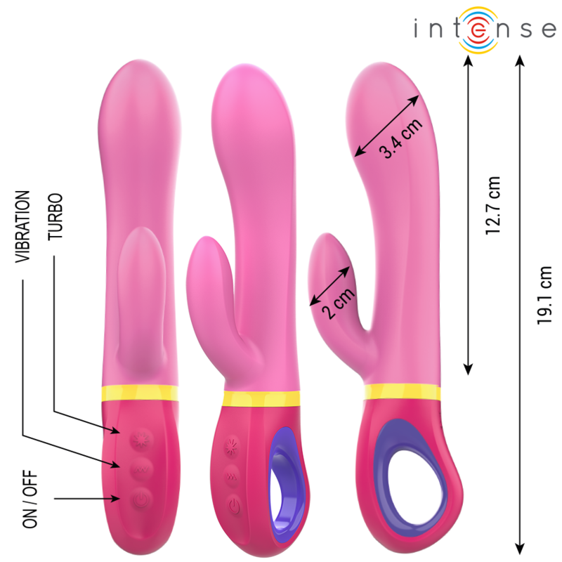 Vibratore Intense Daphne Rabbit Rosa – Giocattolo Erotico dal Design Sofisticato per il Piacere Intimo