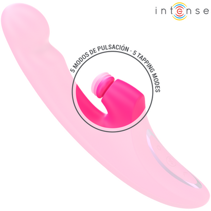 Vibratore multifunzione 3 in 1 INTENSE EMI rosa – Design ricaricabile con 10 opzioni di vibrazione