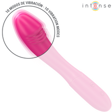 Vibratore Belinda Pink Intense - 19 cm flessibile con 10 modalità di vibrazione