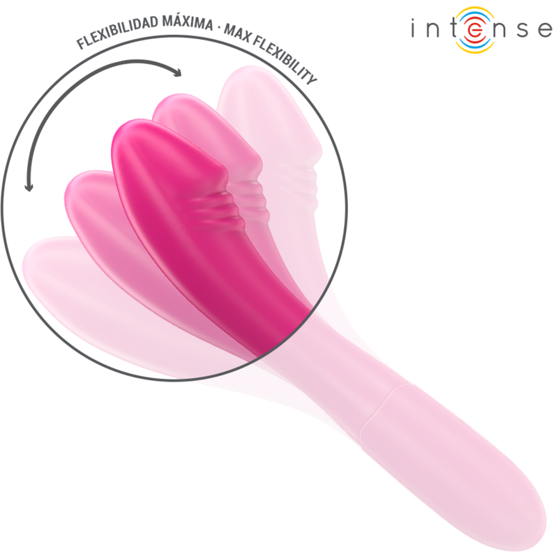 Vibratore Belinda Pink Intense - 19 cm flessibile con 10 modalità di vibrazione