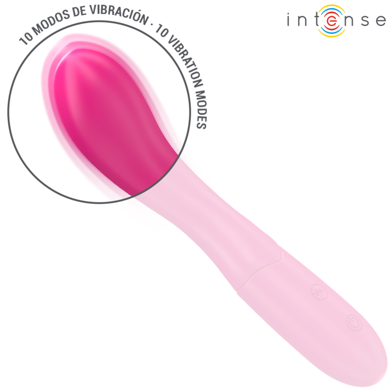 Vibratore Lisette Pink INTENSE – Flessibile con 10 modalità di vibrazione per un piacere personalizzato
