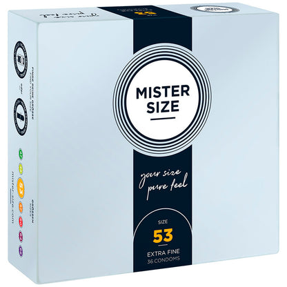 Comprar MISTER SIZE Preservativos Talla M 53 Mm – Ultrafinos Para Máxima Sensación Y Comodidad-PRESERVATIVOS-Noxtic
