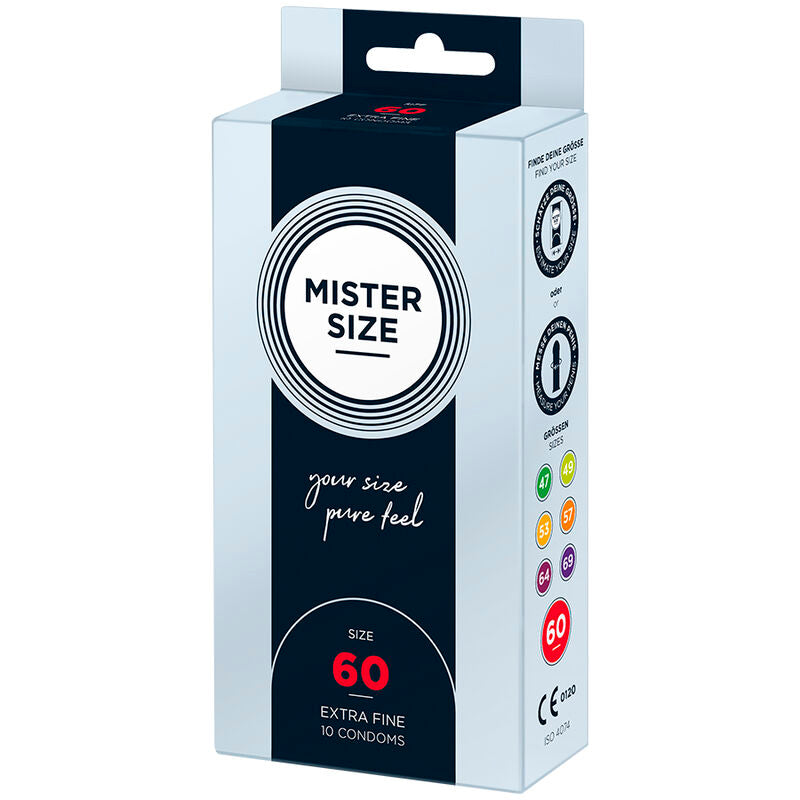 Preservativi Mister Size Taglia XL 60 mm – Preservativi progettati per il massimo comfort
