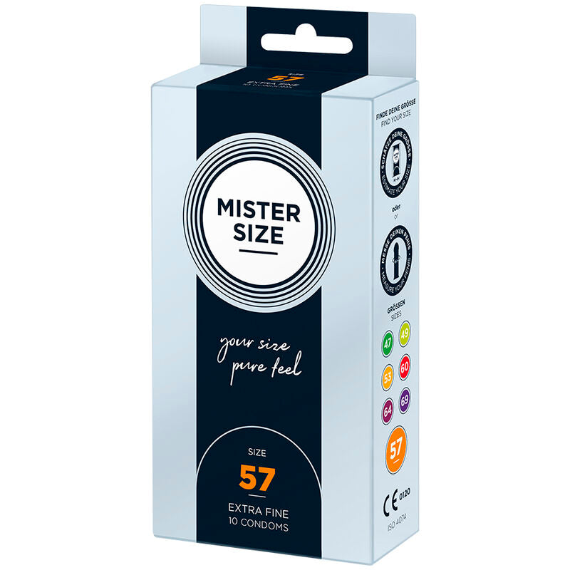 Preservativi MISTER SIZE Taglia L 57 mm – Comfort e libertà sensoriale per un'esperienza unica