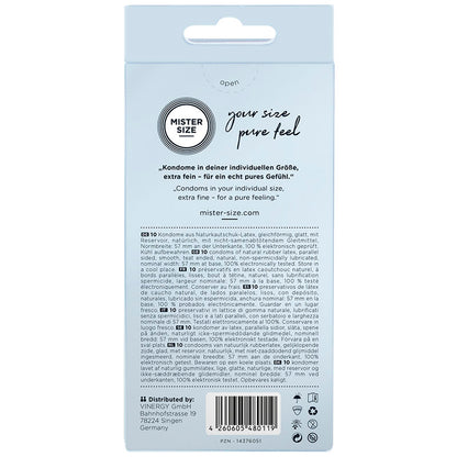 Comprar MISTER SIZE Preservativos Talla L 57 mm – Comodidad y Libertad Sensorial Para una Experiencia Única-PRESERVATIVOS-Noxtic