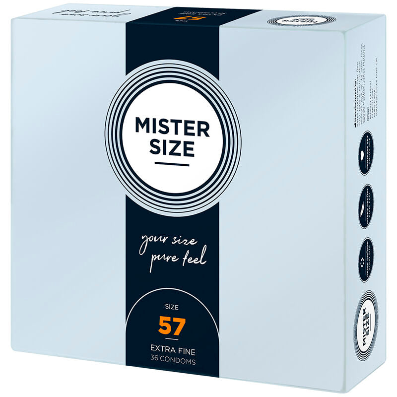 Preservativi MISTER SIZE Taglia L 57 mm – Vestibilità perfetta per un comfort superiore